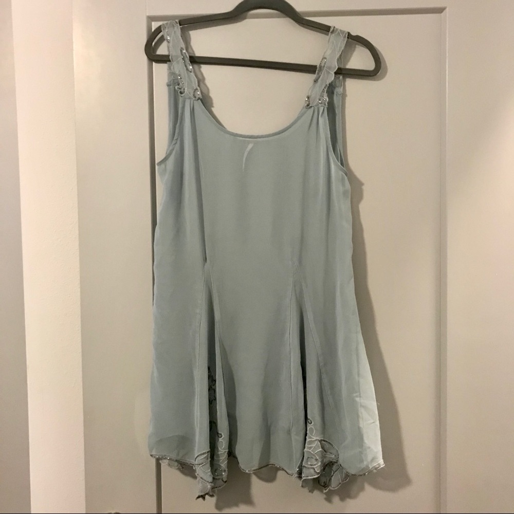 Free People Sheer Beaded Slip Cover